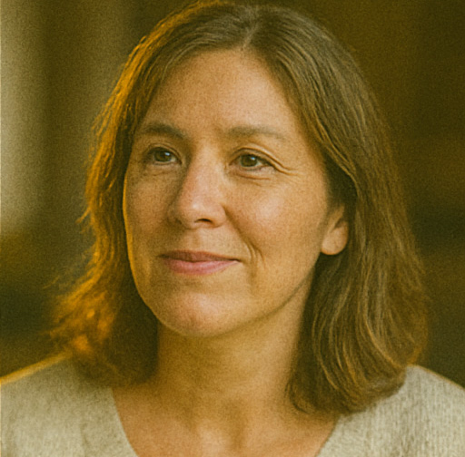 Carol D. holding Root in a shaker